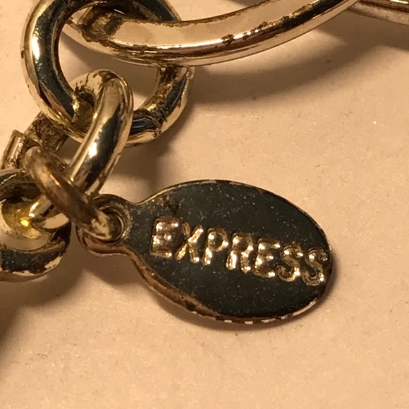 Express Gold and Turquoise Coloured Necklace. - Picture 3 of 3